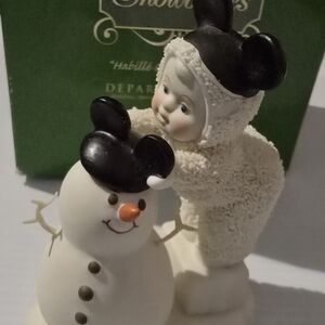 Department 56 Snowbabies "Be Like Mickey Too" figurine. Walt Disney Showcase